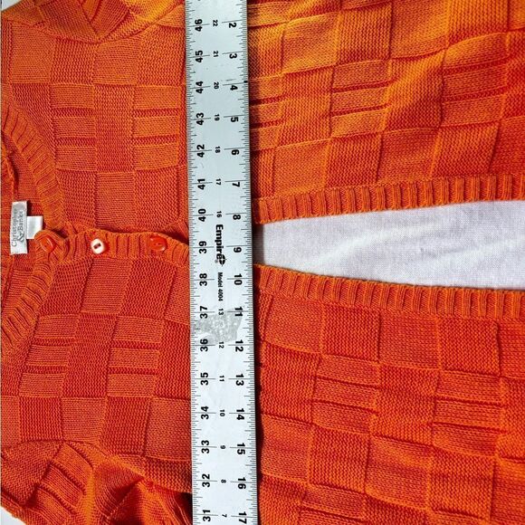 Christopher&  Banks short sleeve orange size small - Picture 10 of 11